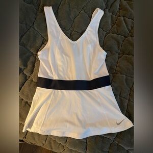 Nike Dri-FIT White and Black Tank